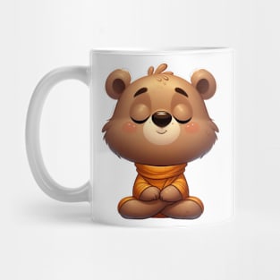 Cute Meditating Bear Mug